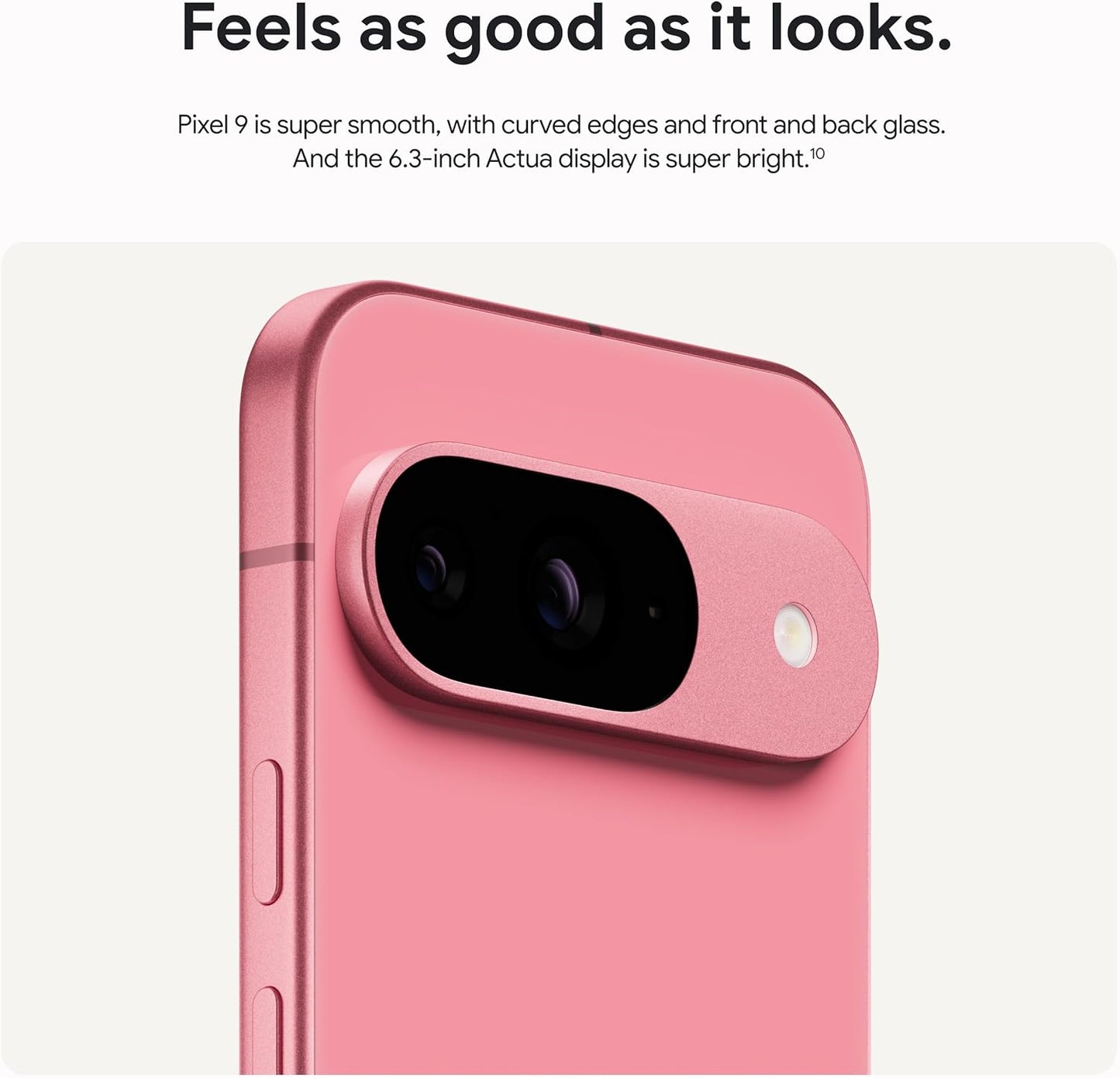 Pixel 9 - Unlocked Android Smartphone with Gemini, 24-Hour Battery, Advanced Camera, and 6.3" Actua Display - Obsidian - 128 GB