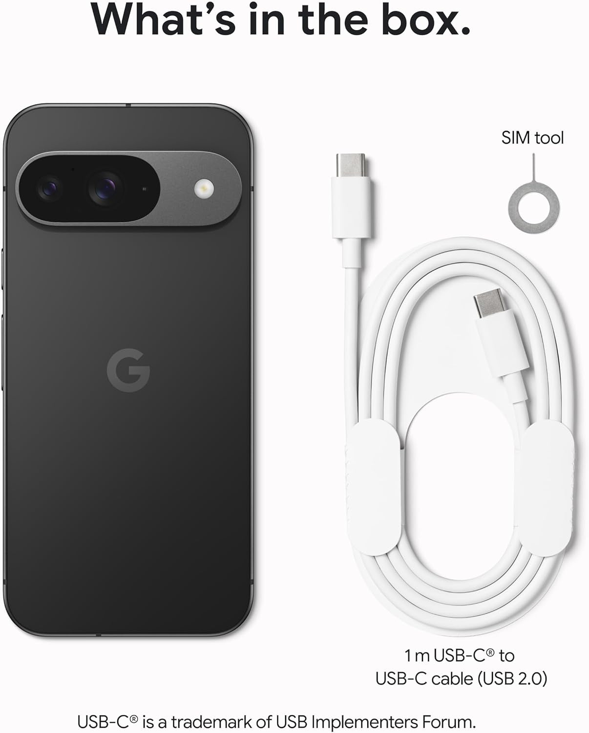 Pixel 9 - Unlocked Android Smartphone with Gemini, 24-Hour Battery, Advanced Camera, and 6.3" Actua Display - Obsidian - 128 GB
