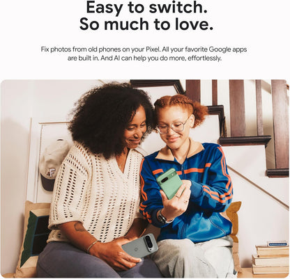 Pixel 9 - Unlocked Android Smartphone with Gemini, 24-Hour Battery, Advanced Camera, and 6.3" Actua Display - Obsidian - 128 GB